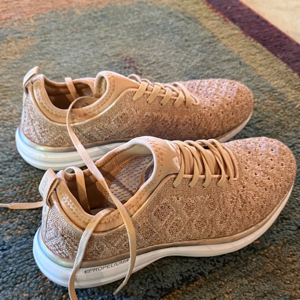 APL Women's Tan Knit Sneakers